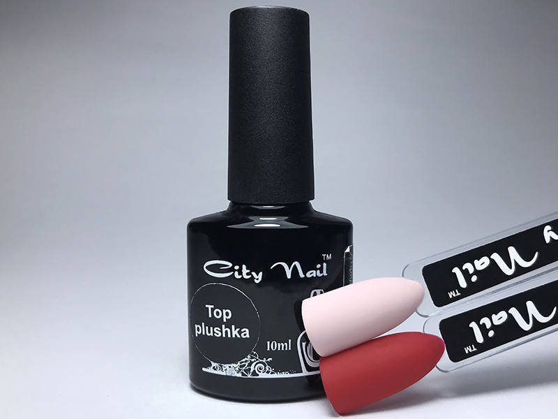 

Матовый топ Плюшка Top Plushka City Nail