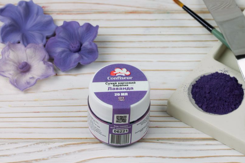 

Сухой пищевой краситель Confiseur Лаванда, 20мл