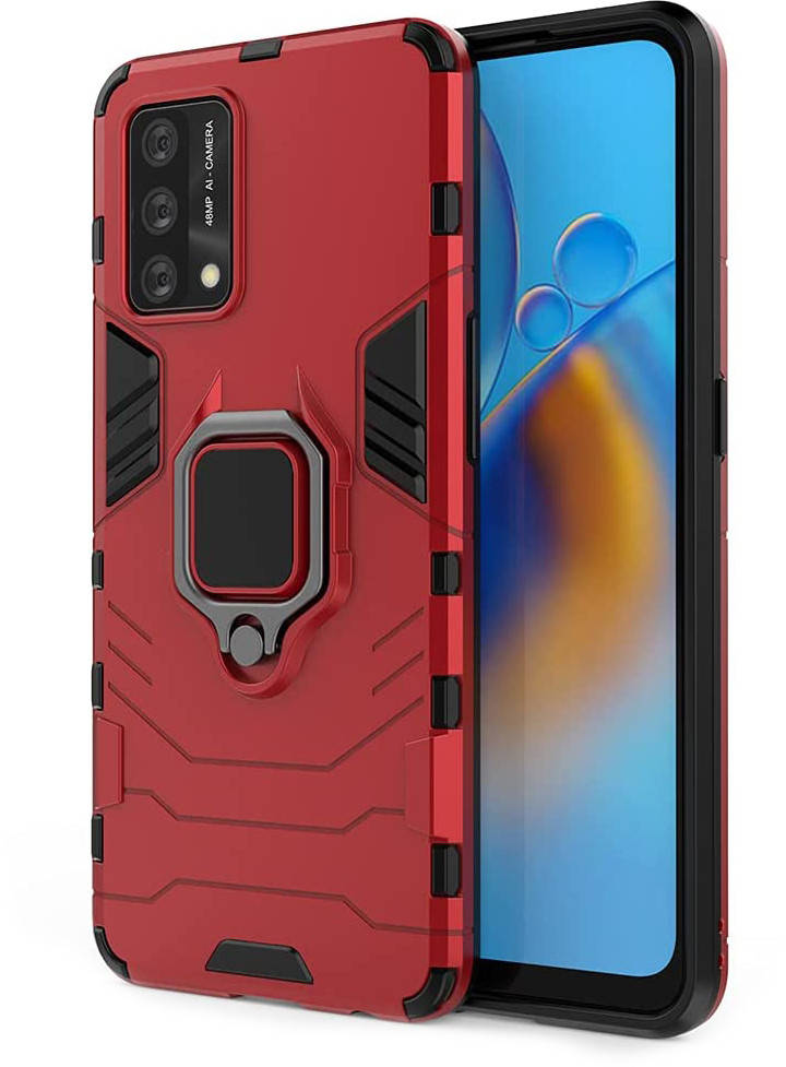 

Противоударный чехол OPPO A74 (подставка кольцо) (Оппо А74), Красный