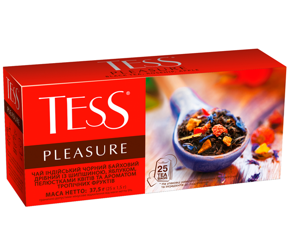 

Черный чай TESS Pleasure в пакетиках 25 шт