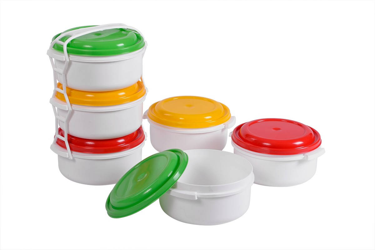 

Комплект судков для пищи, 3 по 1лМЕД, Белый