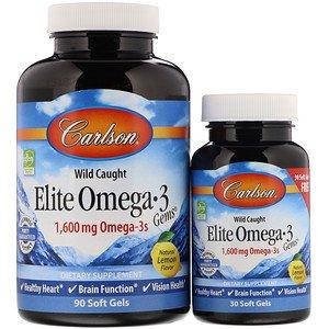 

Рыбий жир с Oмега-3 (Elite omega-3) 1600 мг 90+30 капсул (CAR-01714)