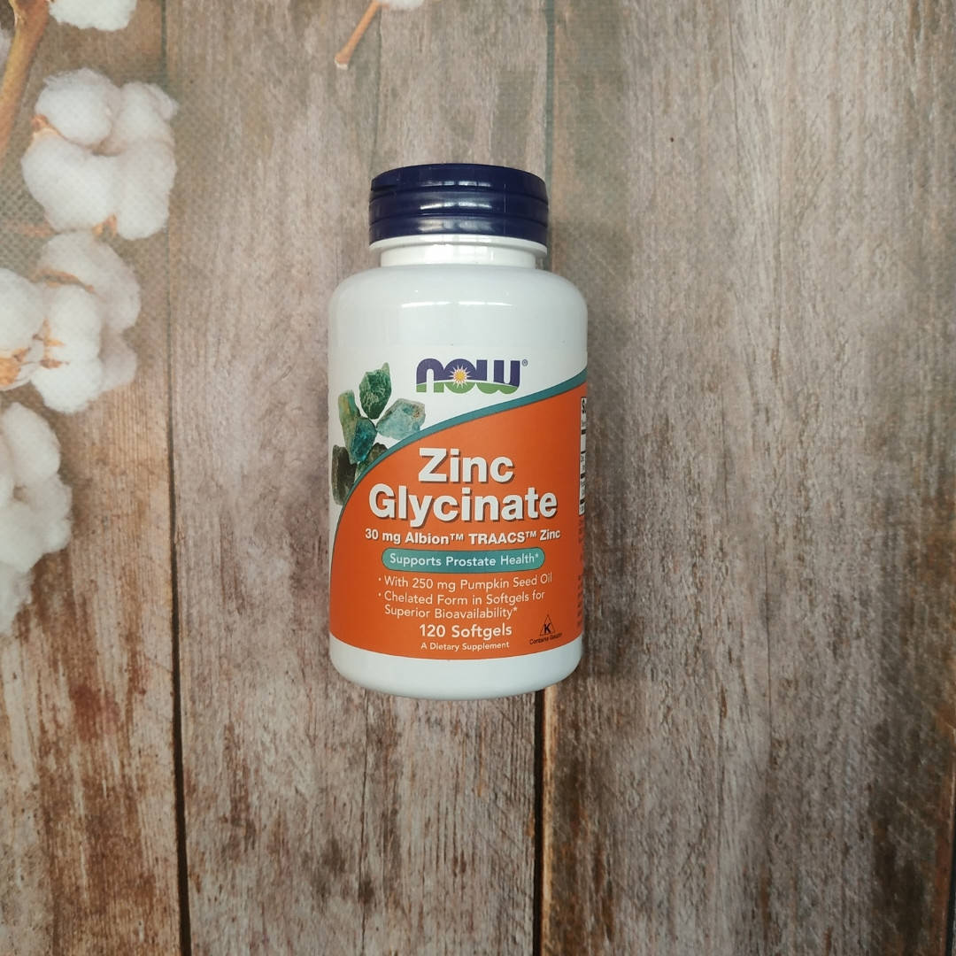 

Now Foods Zinc Glycinate 120 sof, глицинат цинка Нау фудс
