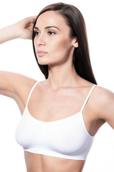 

Бесшовный топ на тонких бретелях Cami Top тм Giulia S/M, Белый