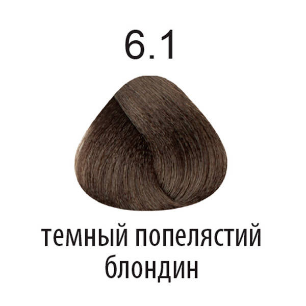 

Краска для волос KAARAL 360 Professional Haircolor 100 мл 6.1 темный пепельный блондин