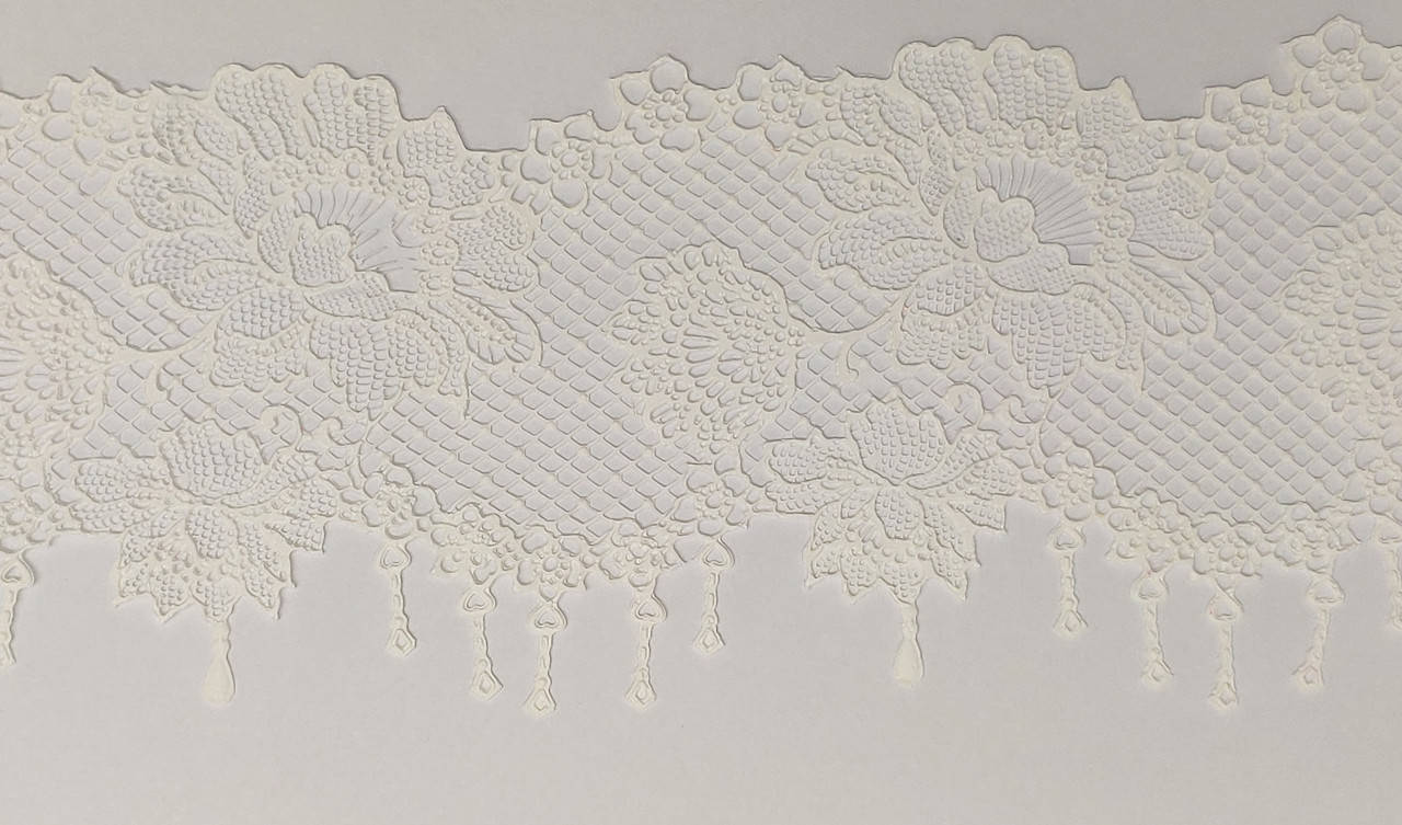 

Кружево для торта белое № 23