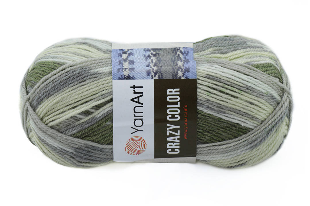 

YarnArt Crazy Color, №15999, Секционное крашение