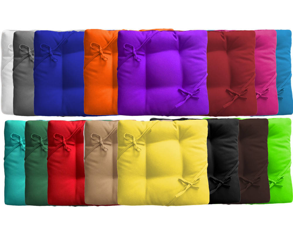 

Подушка на стул табурет Color 35x35x5 см с завязками Фиолетовый зеленый