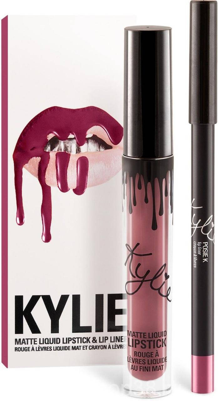 

Kylie Jenner Матовая помада + карандаш USA POSIE K
