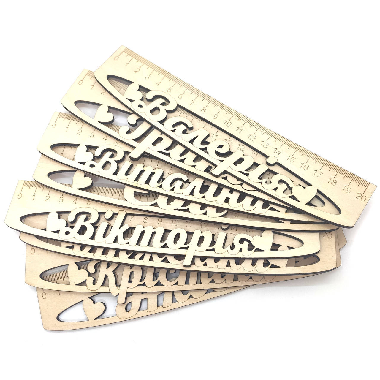 

Линейка именная "с вашим именем" 20 см, Разные цвета