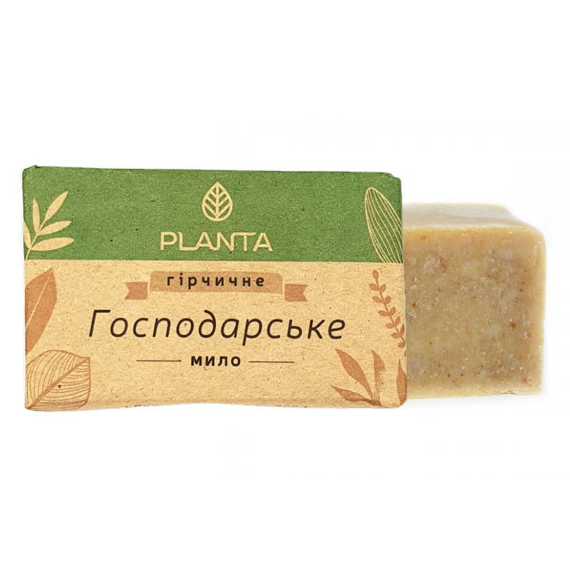 

Натуральное хозяйственное твердое мыло Planta Горчичное