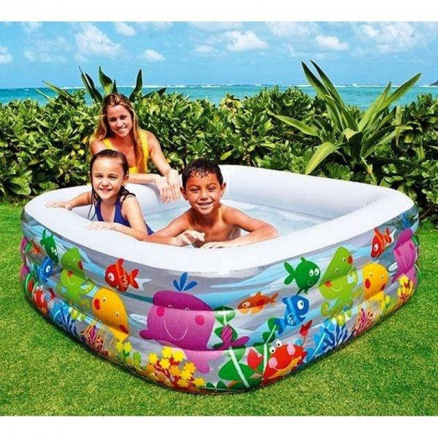 

Бассейн надувной Intex 57471 "Аквариум" (рем. комплект, 3 секции) размер 159*159*50 см
