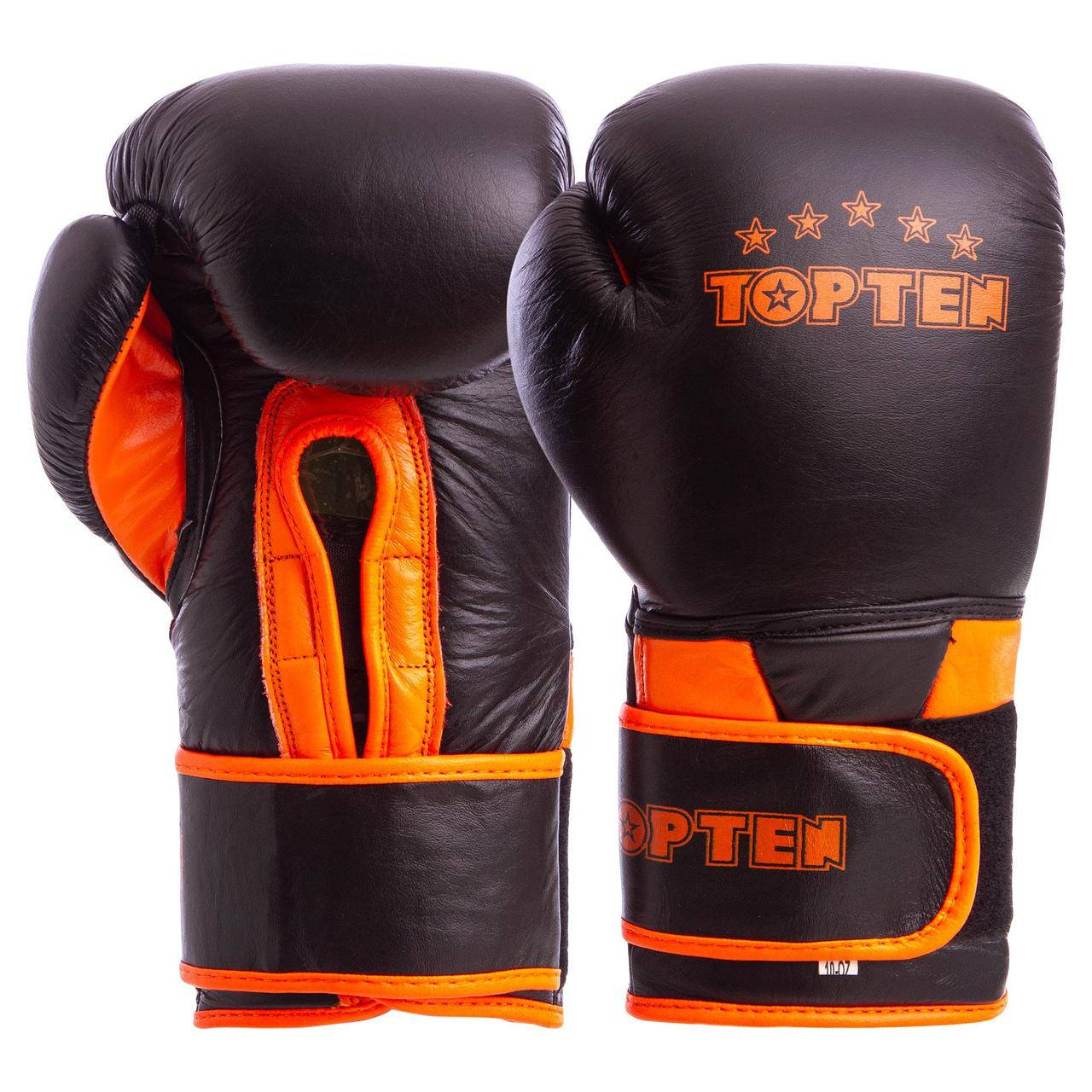 

Перчатки боксерские кожаные TOP TEN MA-6756 10-14 унций цвета в ассортименте