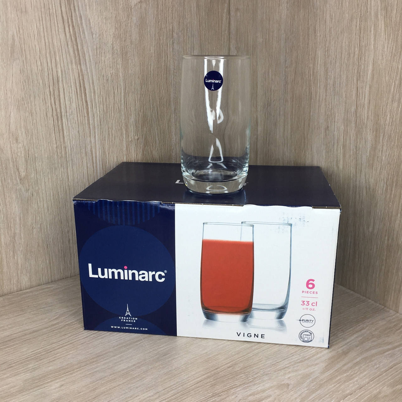 

Набор стаканов VIGNE LUMINARC 330 ml, Прозрачный