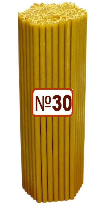 

Свеча восковая №30 1кг (75шт)