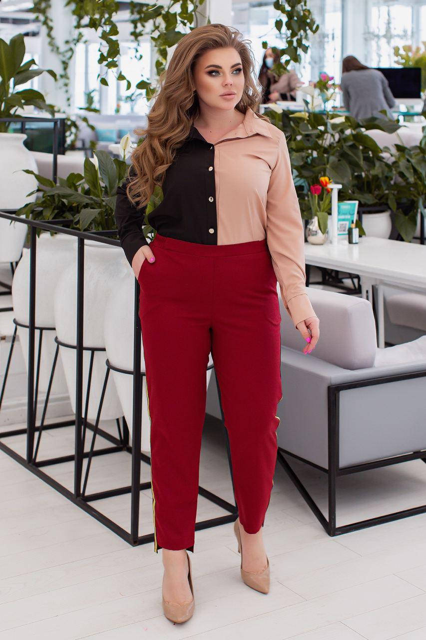 

Брюки женские тиар (48-58)(3цв) "ALISA" недорого от прямого поставщика АР, Разные цвета