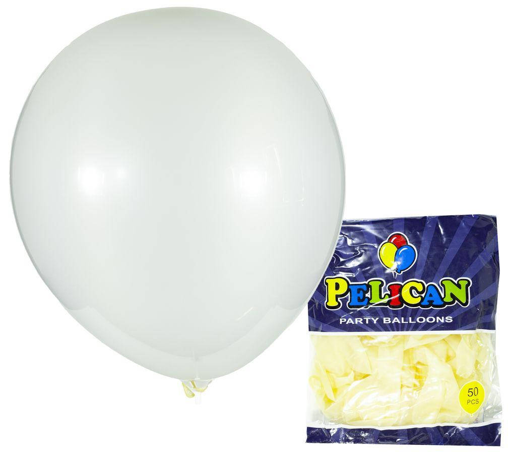 

Шарики Pelican 12' (30 см), прозрачный, 50шт/уп, 822800, Белый