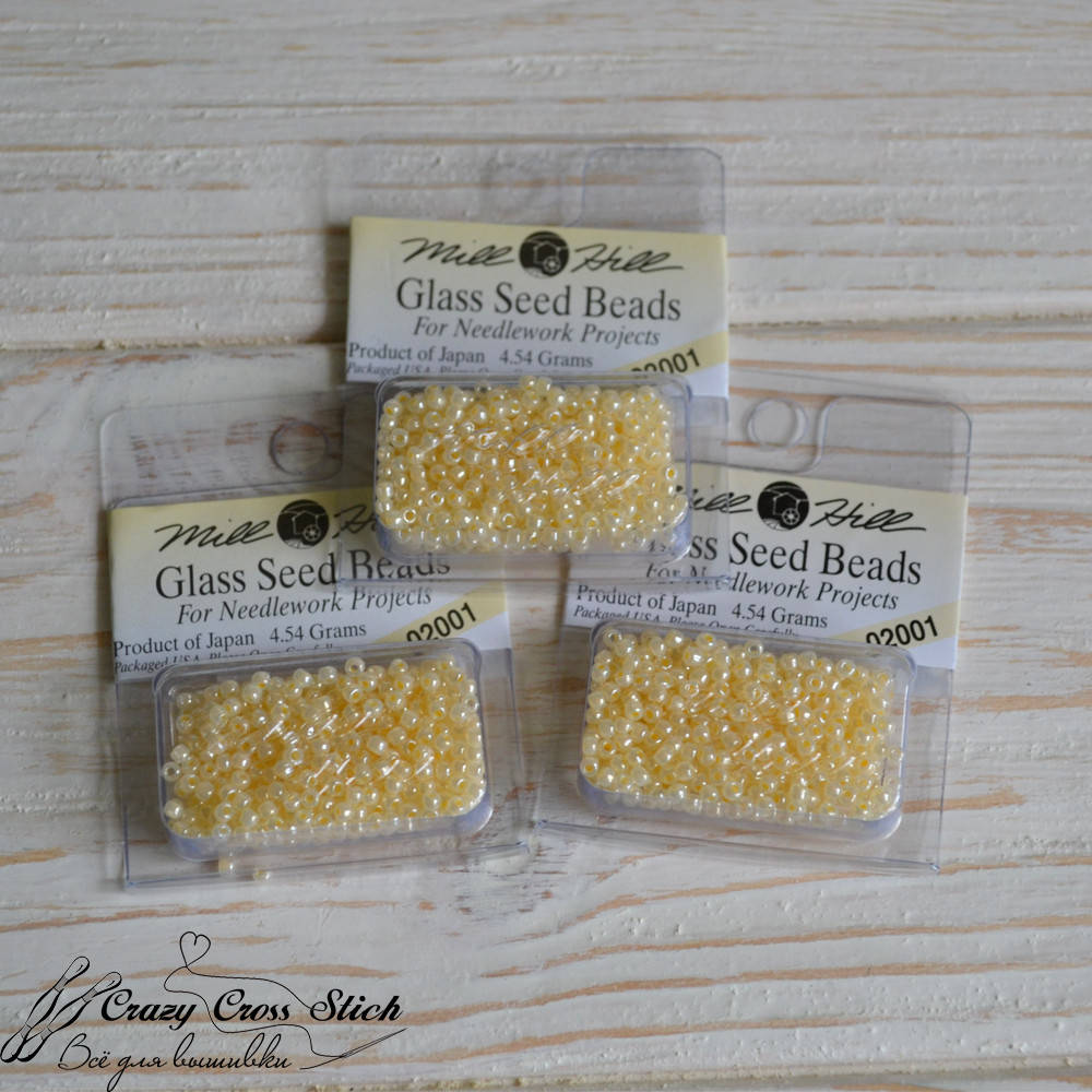 

Бисер Glass Seed Beads Mill Hill 02001