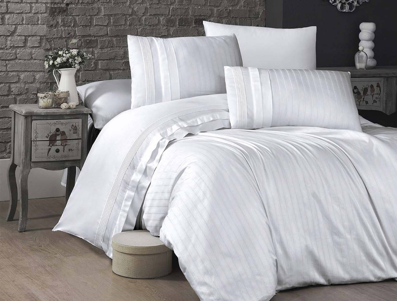 

Постельное белье First Choice Deluxe Satin 200х220 New Trend White, Белый