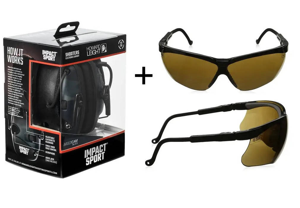 

Активные наушники + очки тактические Howard Leight Impact Sport