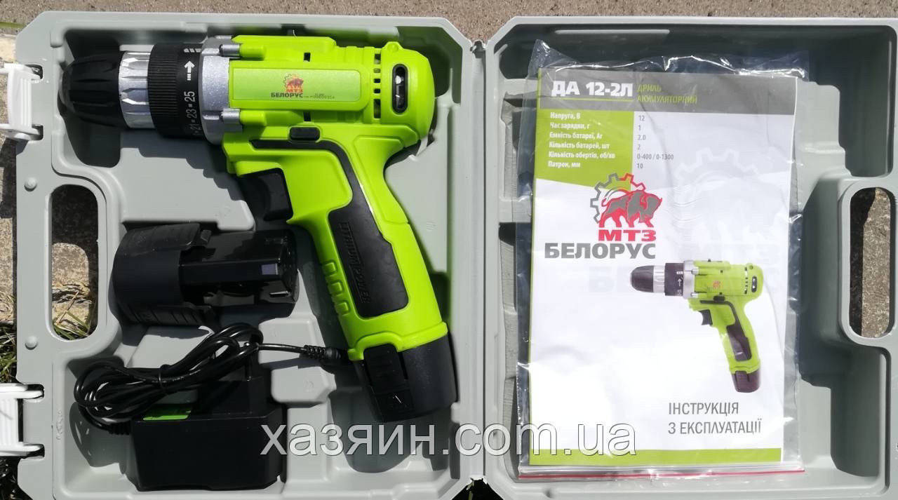 

Шуруповерт аккумуляторный Белорус МТЗ ДА-12/2L