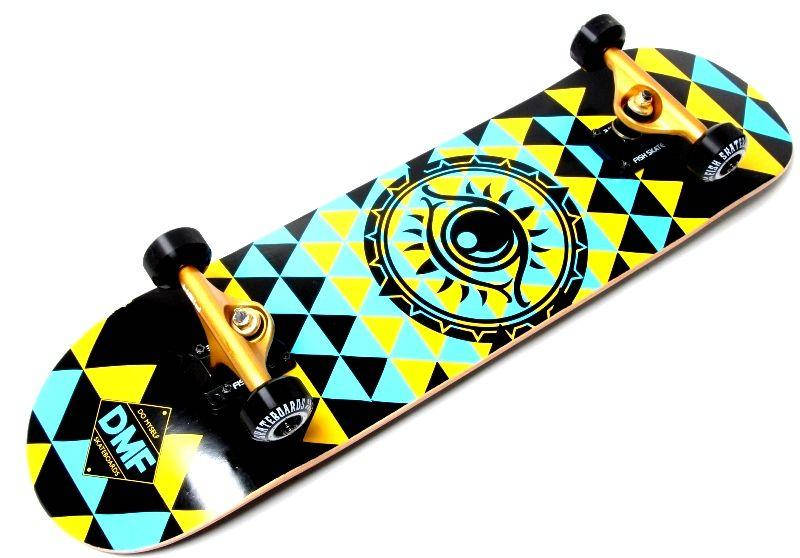 

Профессиональный скейтборд (Скейт) канадский клен Fish Skateboard "Eye DMF"