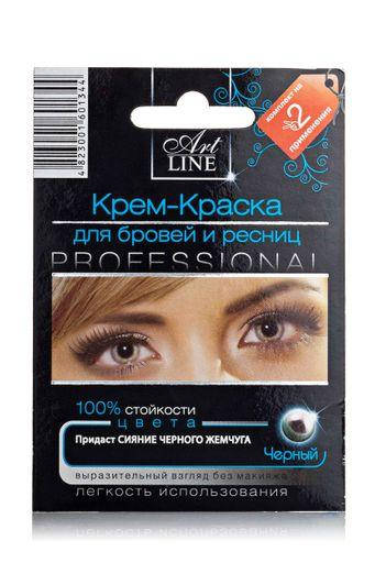 

Крем- краска для бровей и ресниц черная Жемчужина Art Line, 10мл