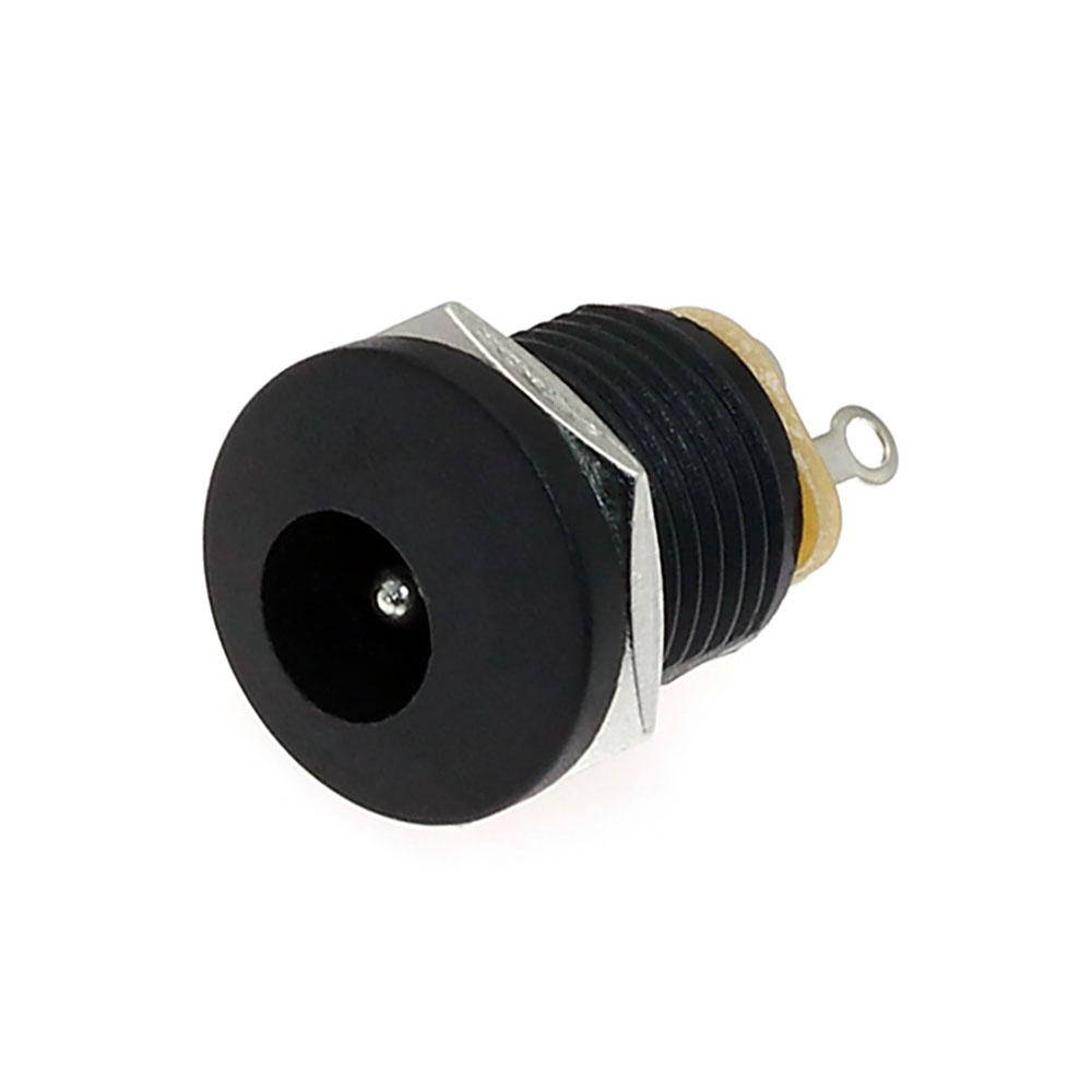 

Разъём питания DC, гнездо 5.5x2.5мм, монтажное под гайку, корпус пластик