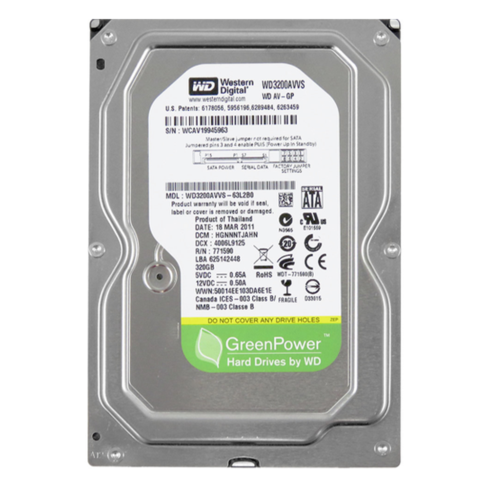

Жесткий диск WD 320GB 7200rpm 8MB AV-GP(WD3200AVVS)