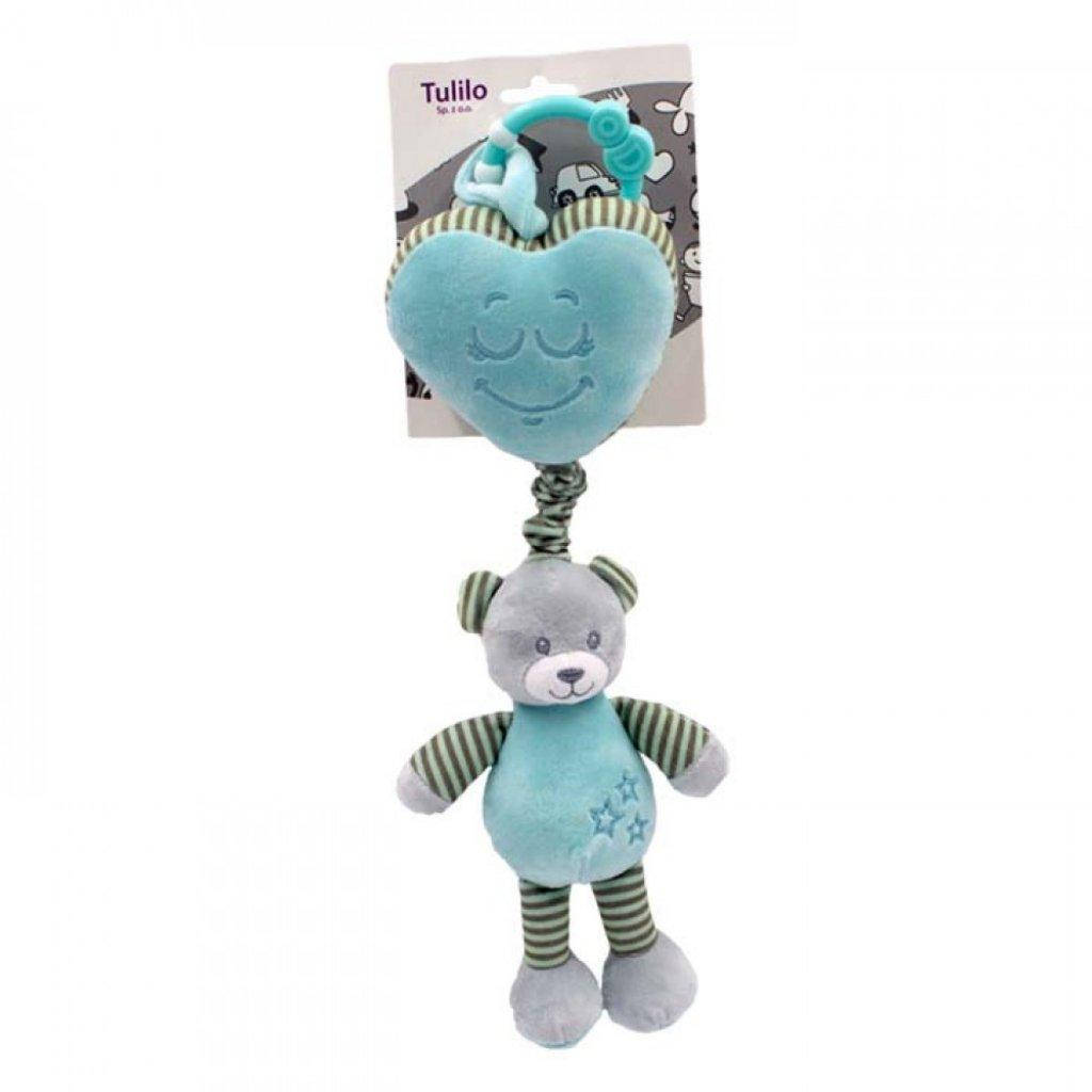 

Плюшевая игрушка - подвеска Tulilo Мишка с сердечком 35см, Бирюзовый