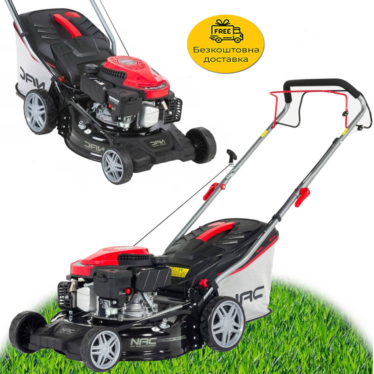 

Самоходная газонокосилка бензиновая NAC Rato 42 cm LS42-127R-JR