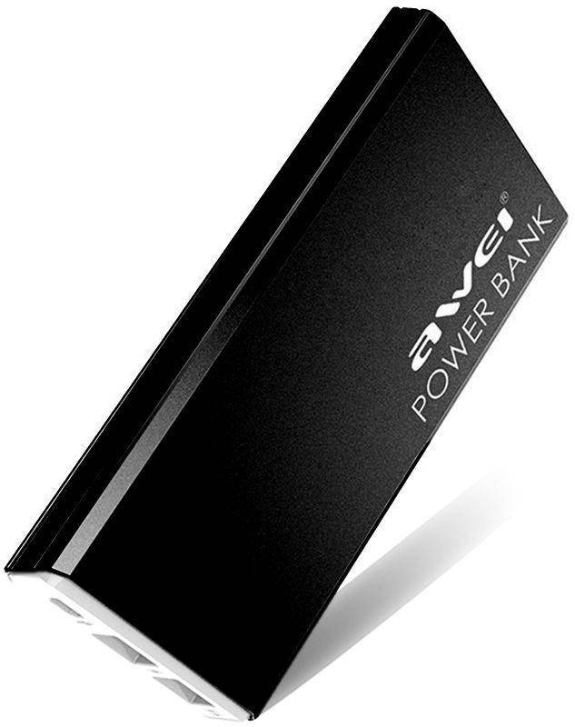 

УМБ портативное зарядное Power Bank AWEI P92k 10000 mAh, 2USB, 2.1A, черное