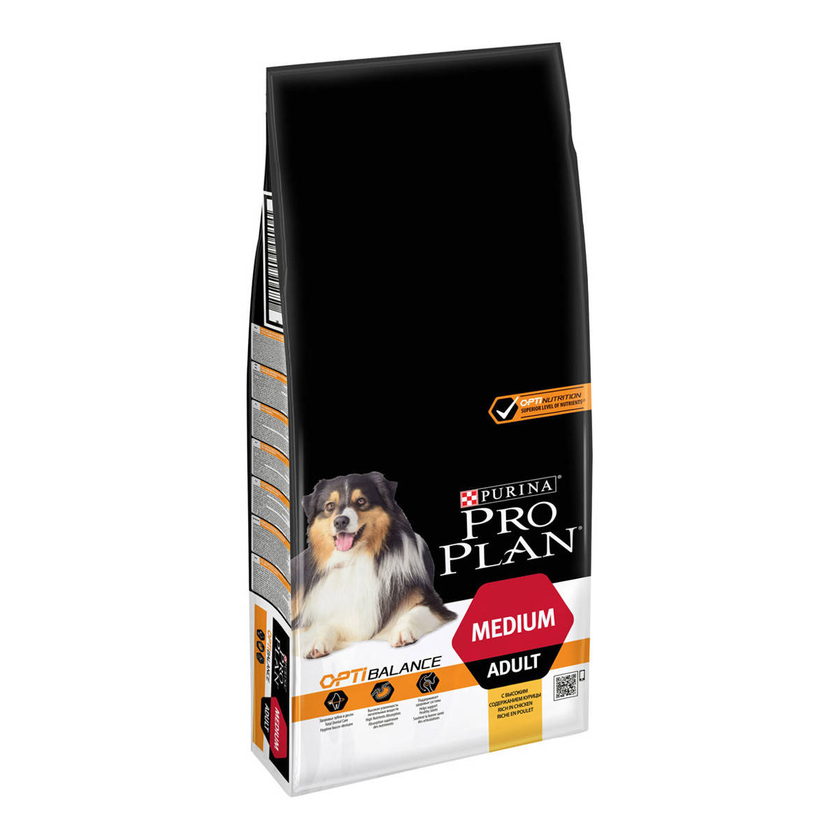 

Корм для взрослых собак средних пород Pro Plan ADULT MEDIUM Optibalance 14 кг
