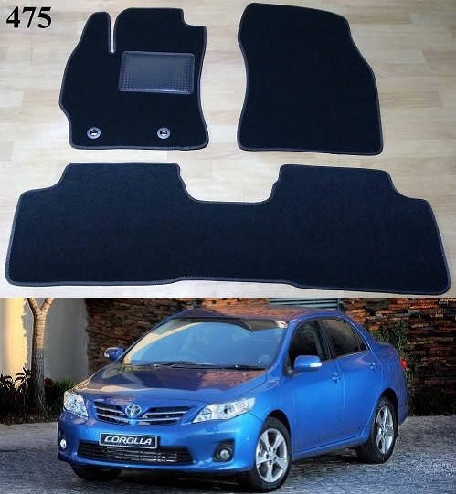 

Коврики на Toyota Corolla '07-12. Текстильные автоковрики