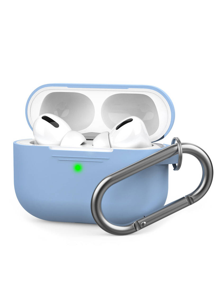 

Чехол ARM силиконовый с карабином для AirPods Pro Sky Blue, Голубой
