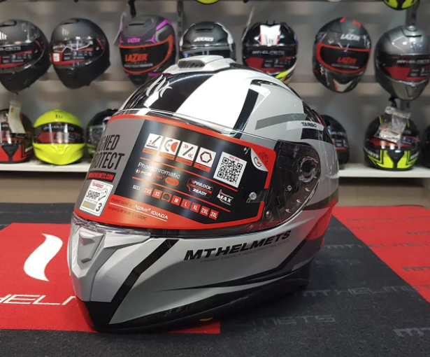 

Мотошлем MT TARGO PRO Sound A2 Gloss Gray, Серый