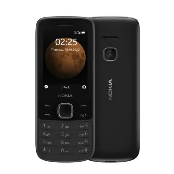 

Кнопочный телефон Nokia 225 4G Black Dual Sim, Черный