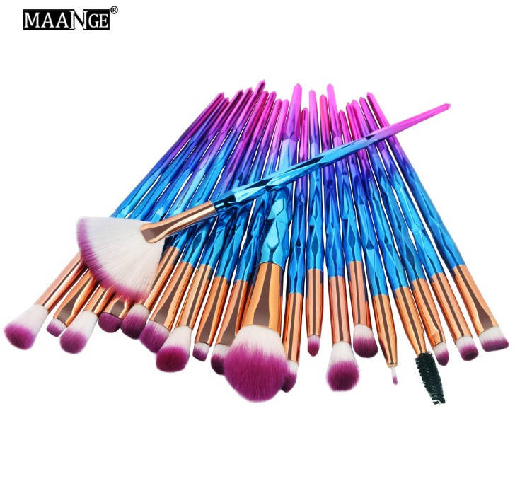 

Набор кистей для макияжа 20шт Maange Fly pink