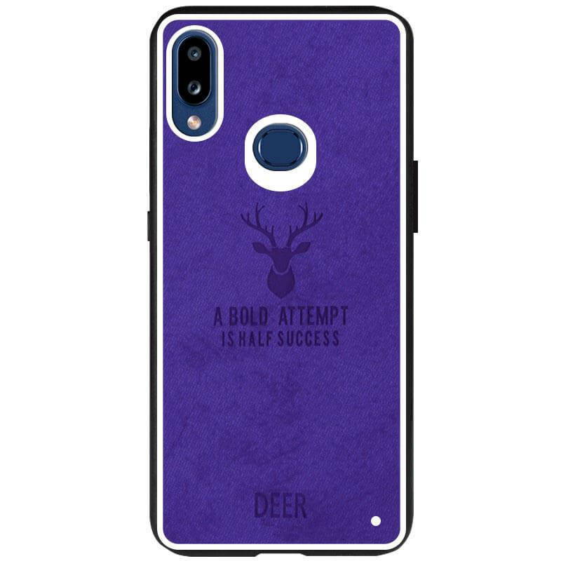 

TPU+Textile чехол Deer для Samsung Galaxy A10s Фиолетовый