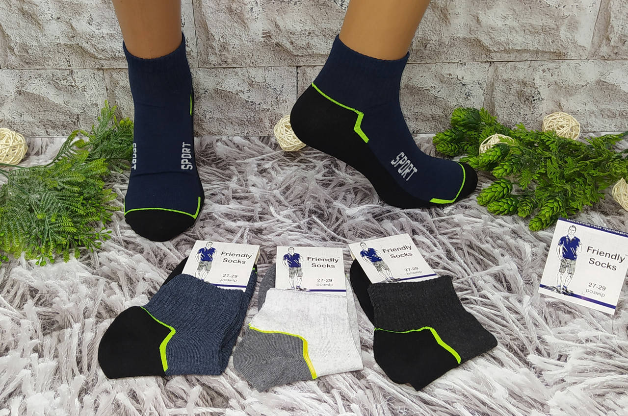 

Носки мужские р. 27-29 за 1 пару хлопок стрейч короткие Friendly Socks (101827-004)