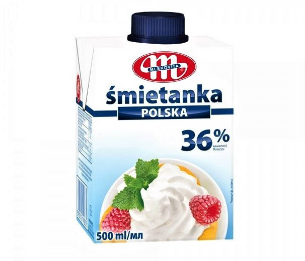 

Вершки тваринні Mlekovita Smietanka 36% 0.5л