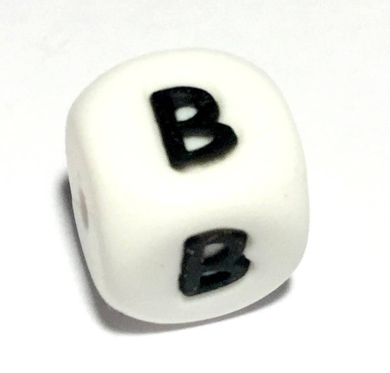 

Буква - В (силиконовые бусины), Белый