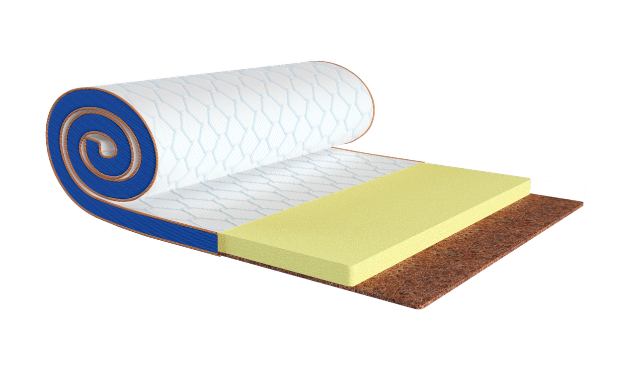 

Топпер Flex 2в1 Kokos жаккард /Тонкий матрас Флекс 2в1 Кокос жаккард 90х190