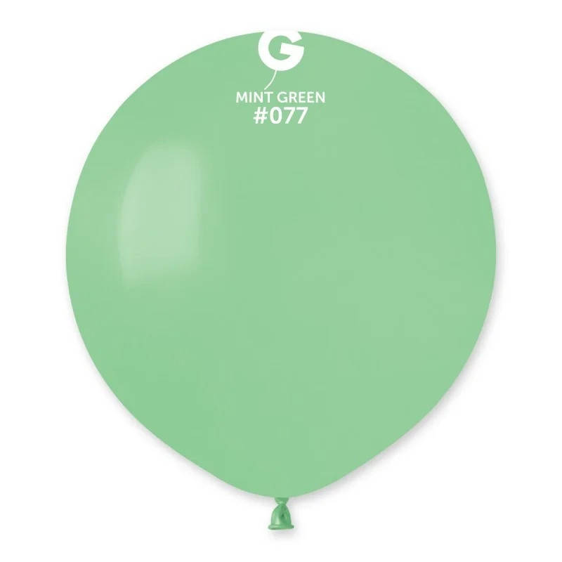 

Латексный воздушный шар 19’’ (48см) MINT GREEN (#077) GEMAR, Мятный