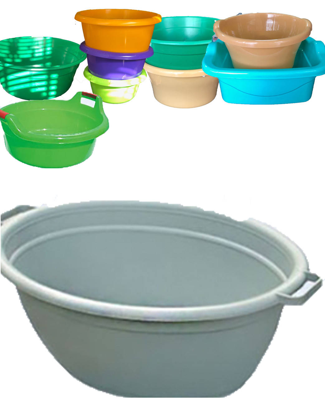 

Таз пластиковый 25л овал акционный