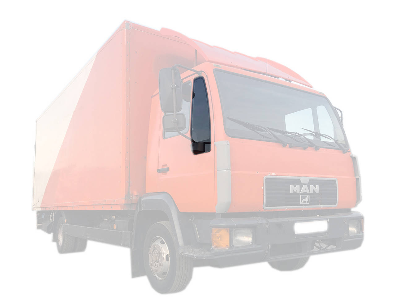 

Боковое стекло MAN L2000 (93-97-) Переднее Правое Форточка (косынка) (МАН Л2000), Зелёный