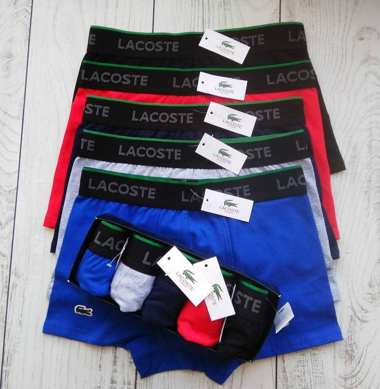 

Lacoste мужские боксеры набор 5шт в коробке