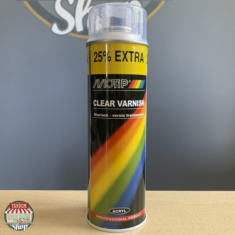 

Лак акриловый глянцевый Motip Clear Varnish, 500 мл Аэрозоль
