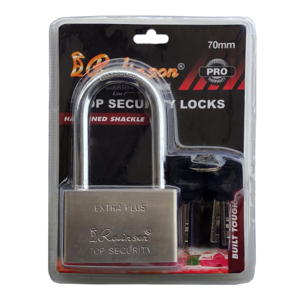 

Замок навісний 70 мм, подовжений "EXTRA Rolinson"