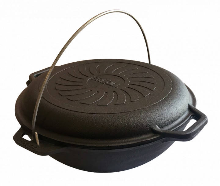 

Казан чугунный c крышкой-сковородой Brizoll KA-04-2 4 л